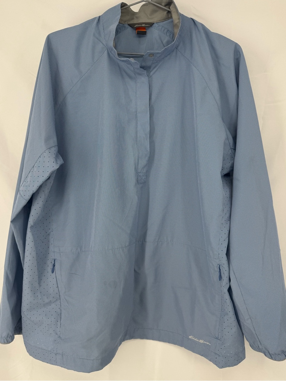 Women’s Eddie Bauer Sky Blue Half‑Zip Windbreaker 0268